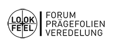 Logo: LOOK and FEEL Forum Prägefolien Veredelung